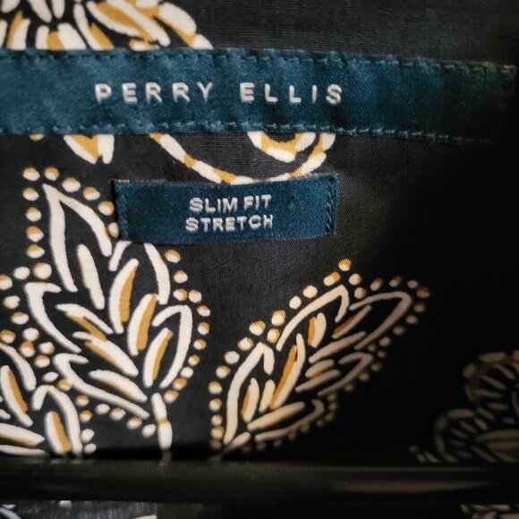 MENS PERRY ELLIS BUTTON DOWN DRESS SHIRT SZ XL - Picture 3 of 5